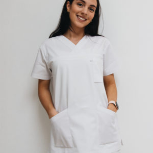 Women Scrub set white
