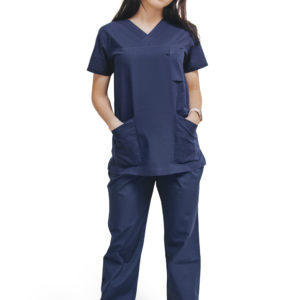 Women Scrub set navy
