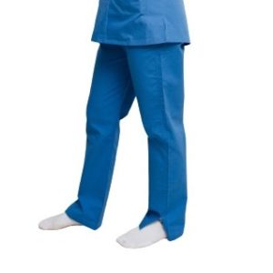 Women blue scrub cargo pants
