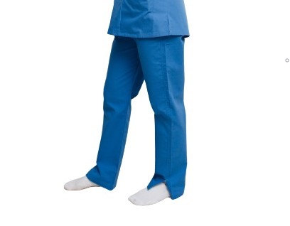Women scrub set blue V-neck - Image 3